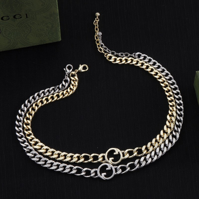 Gucci Double Chain 18K Gold Necklace