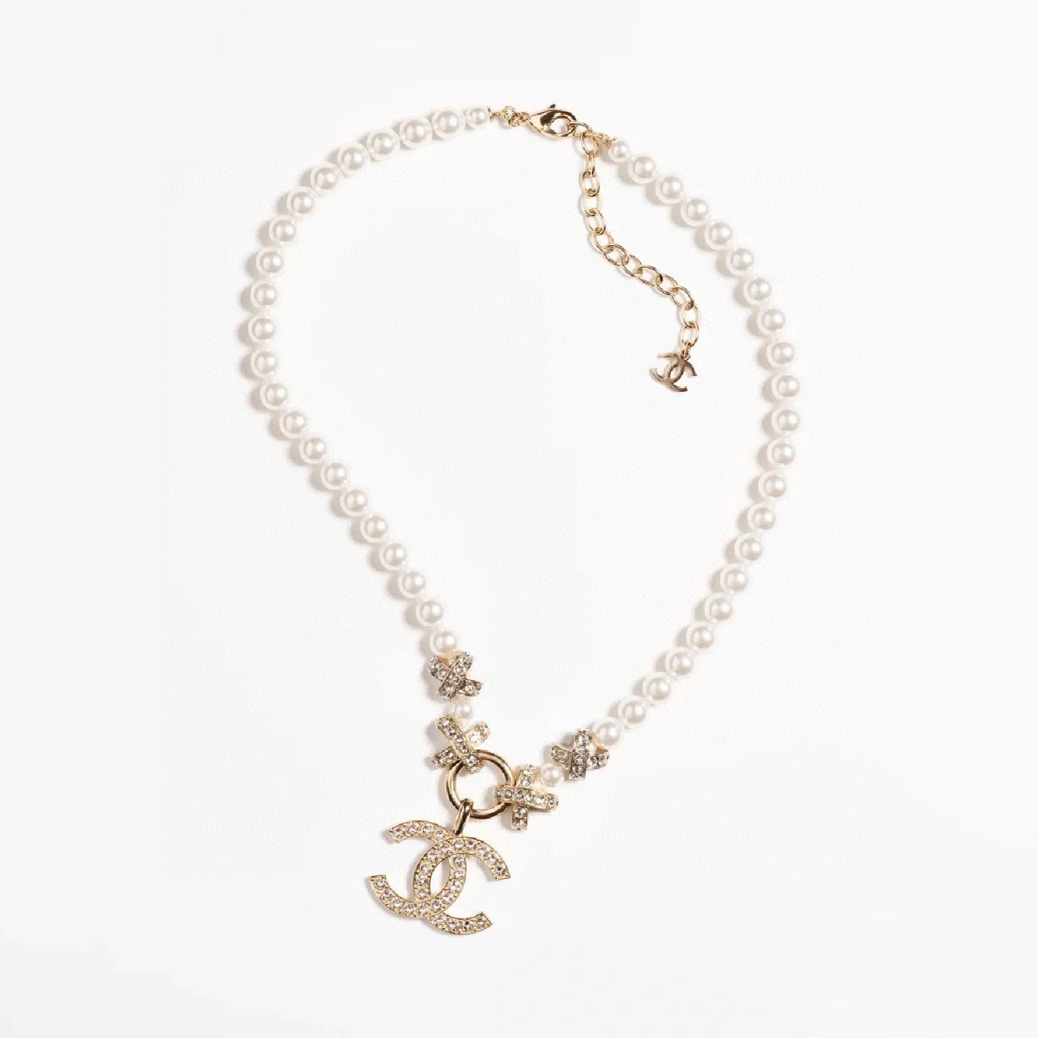 Chanel Pearls Chain 18K Gold Necklace