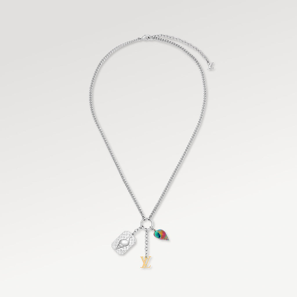 Louis Vuitton Shell 18K Gold Necklace