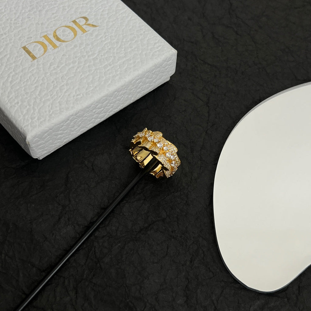 Dior Couture Diamond 18K Gold Ring