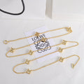 LOEWE Anagram Long 18K Gold Necklace