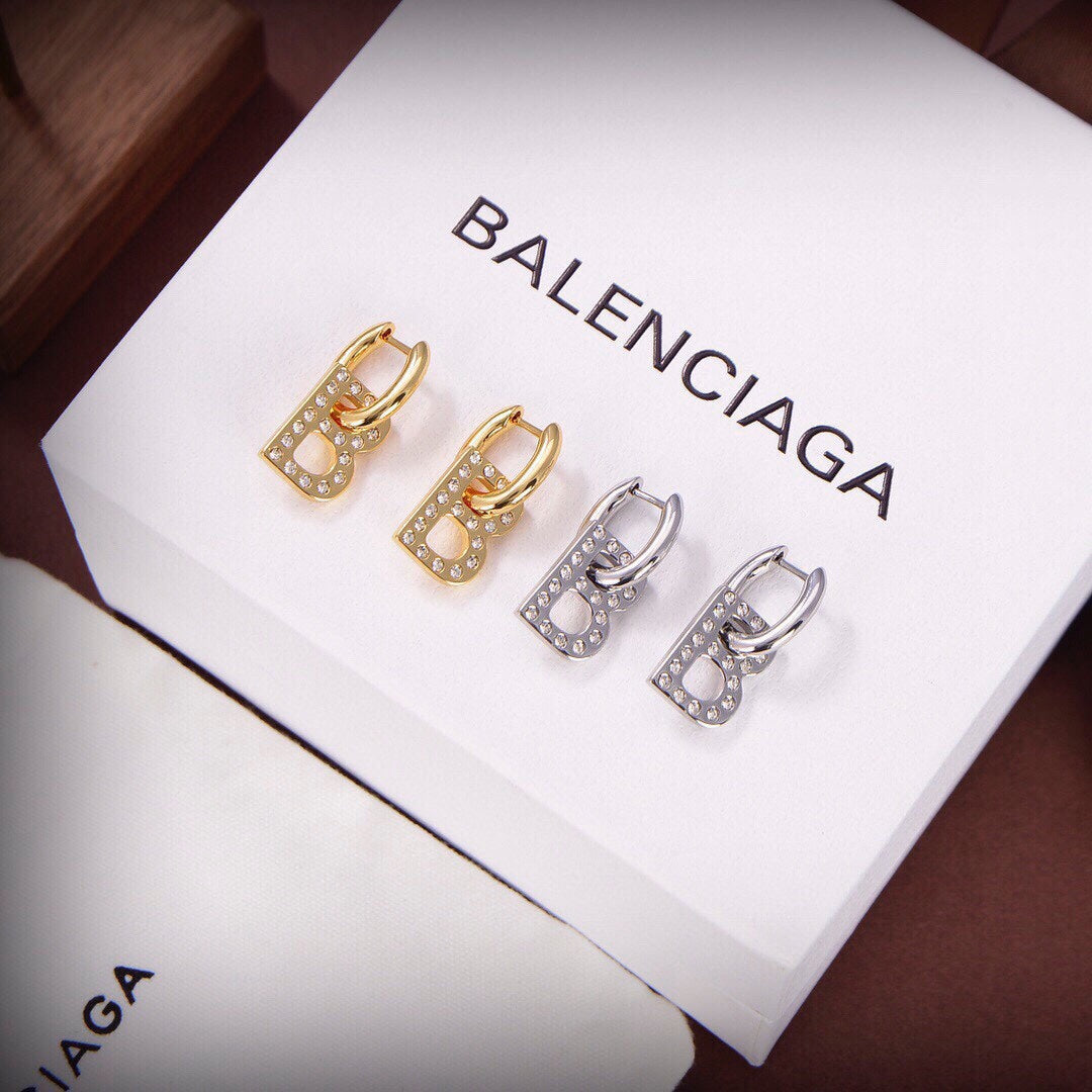 Balenciaga Chain XS 18K Gold Earrings