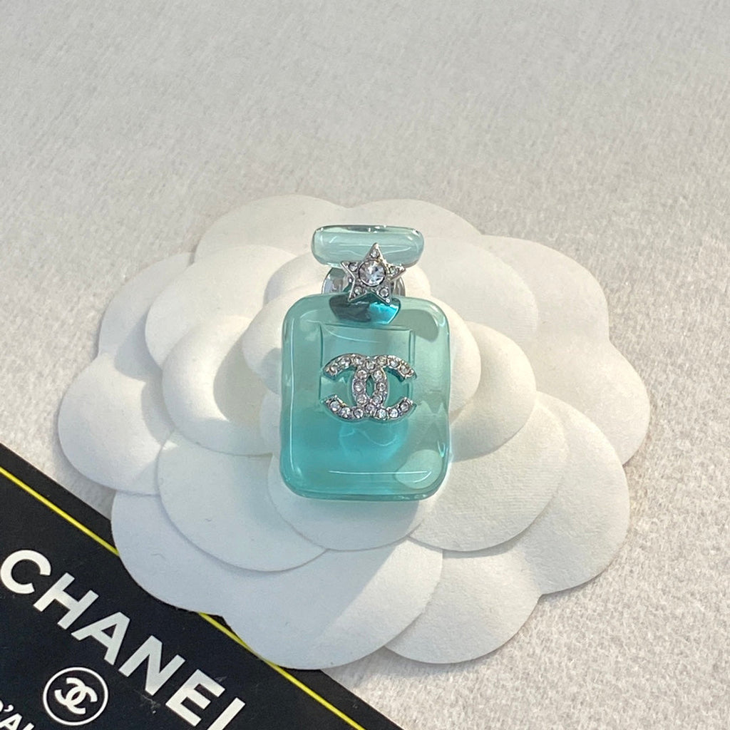 Chanel Perfume Color Bottle 18K Gold Brooch