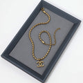 Chanel Vintage Gold Choker 18K Gold Necklace