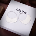 Celine Bag Pendant 18K Gold Earrings