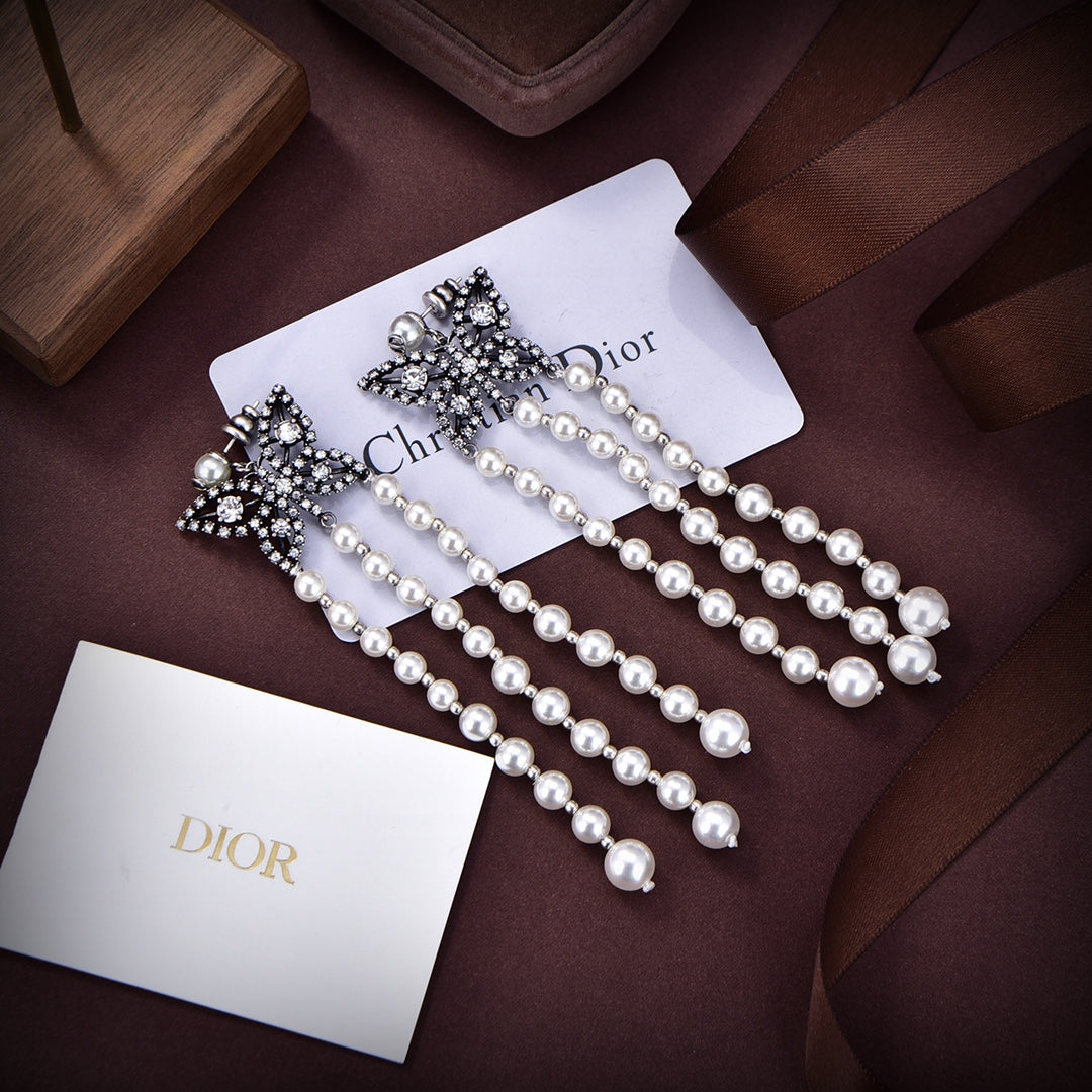 Dior Papillon De Nuit 18K Gold Earrings