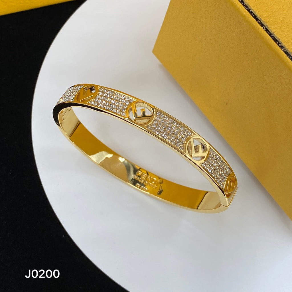Fendi Is 18K Gold Bracelet