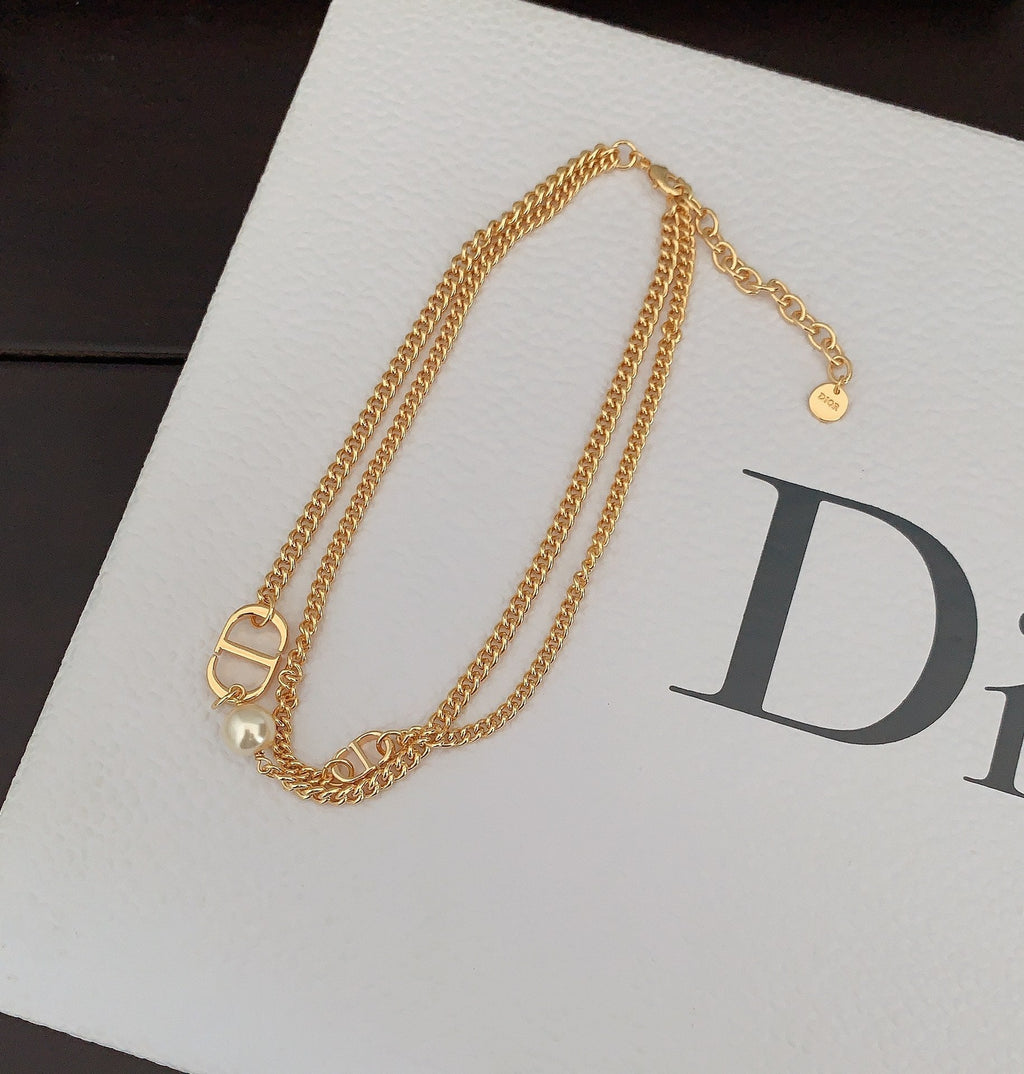 Dior 30 Montaigne Choker 18K Gold Necklace