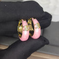 Celine Pink 18K Gold Earrings