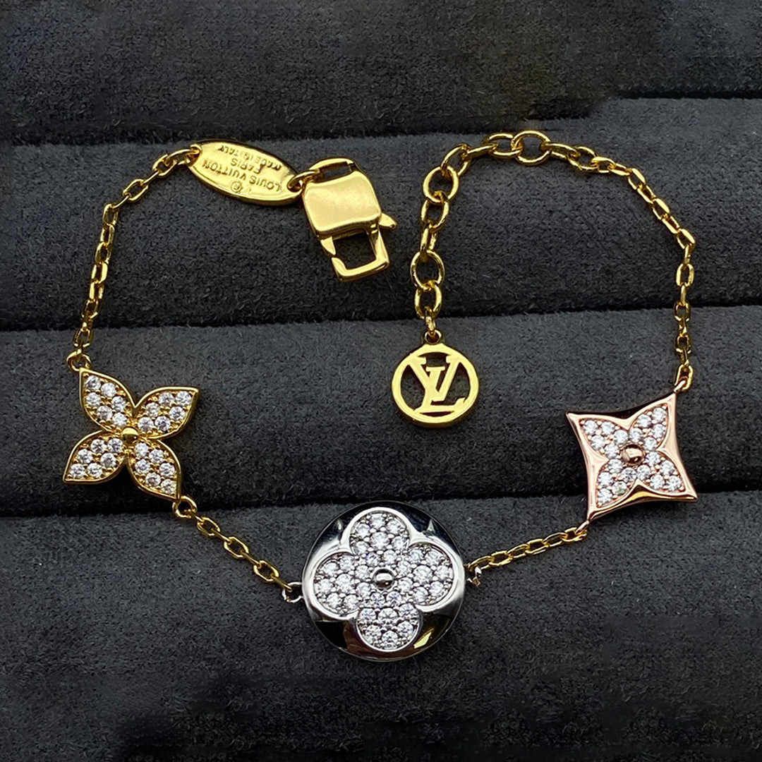 Louis Vuitton Idylle Blossom Monogram 18K Gold Bracelet