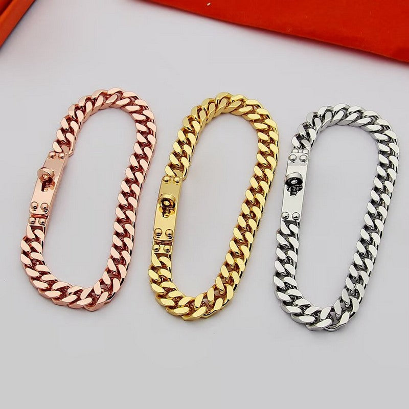 Hermes Kelly Chain 18K Gold Bracelet