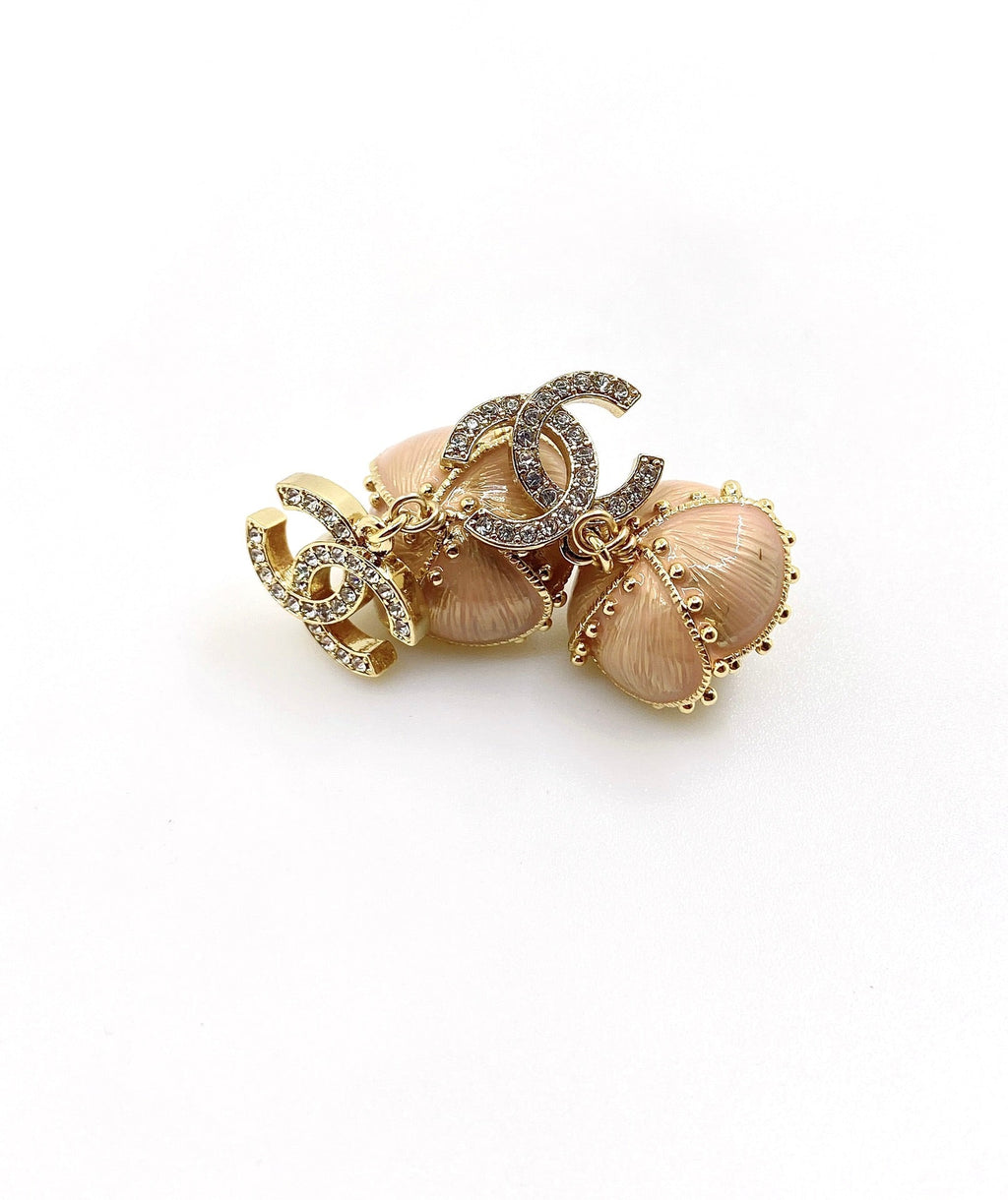Chanel Flowers 18K Gold Earrings