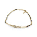 Chanel Leather Choker 18K Gold Necklace