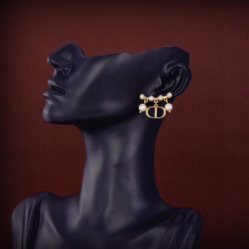 Dior Tribales Pearls 18K Gold Earrings