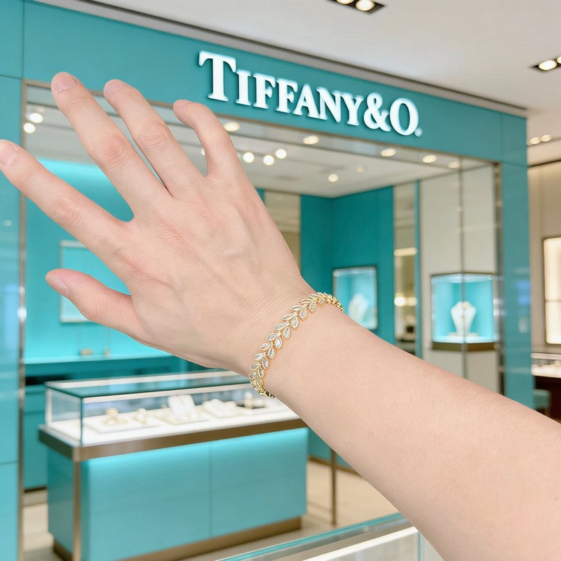 Tiffany Return to Crystal 18K Rose Gold Bracelet