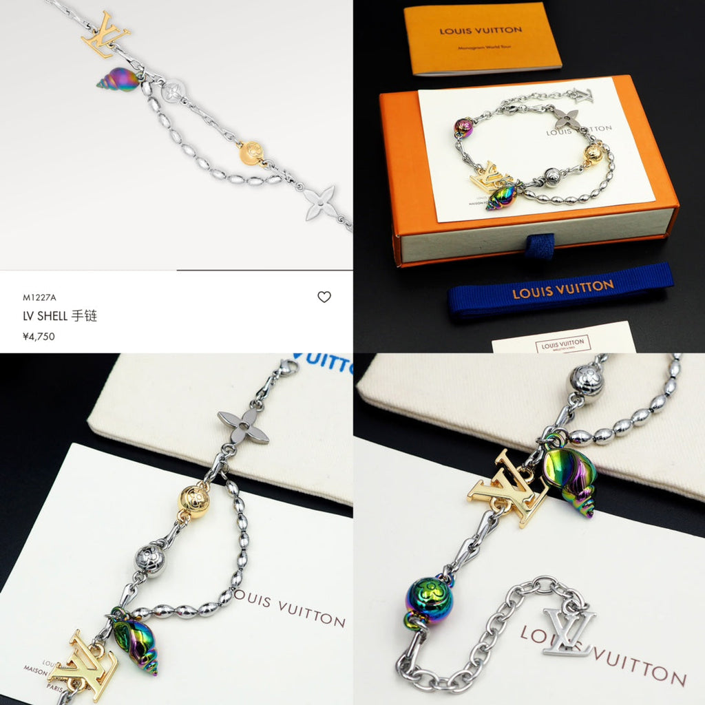 Louis Vuitton Shell 18K Gold Bracelet