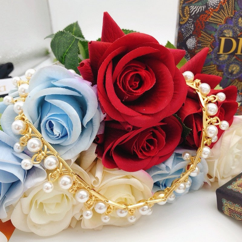 Dior 30 Montaigne Pearl 18K Gold Necklace