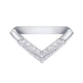 Louis Vuitton V Diamonds 18K Gold Ring