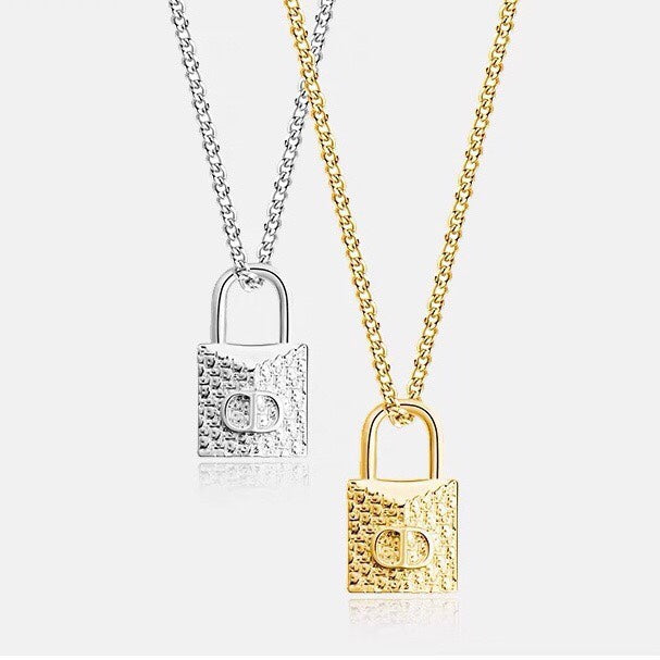 Dior Lock 18K Gold Necklace