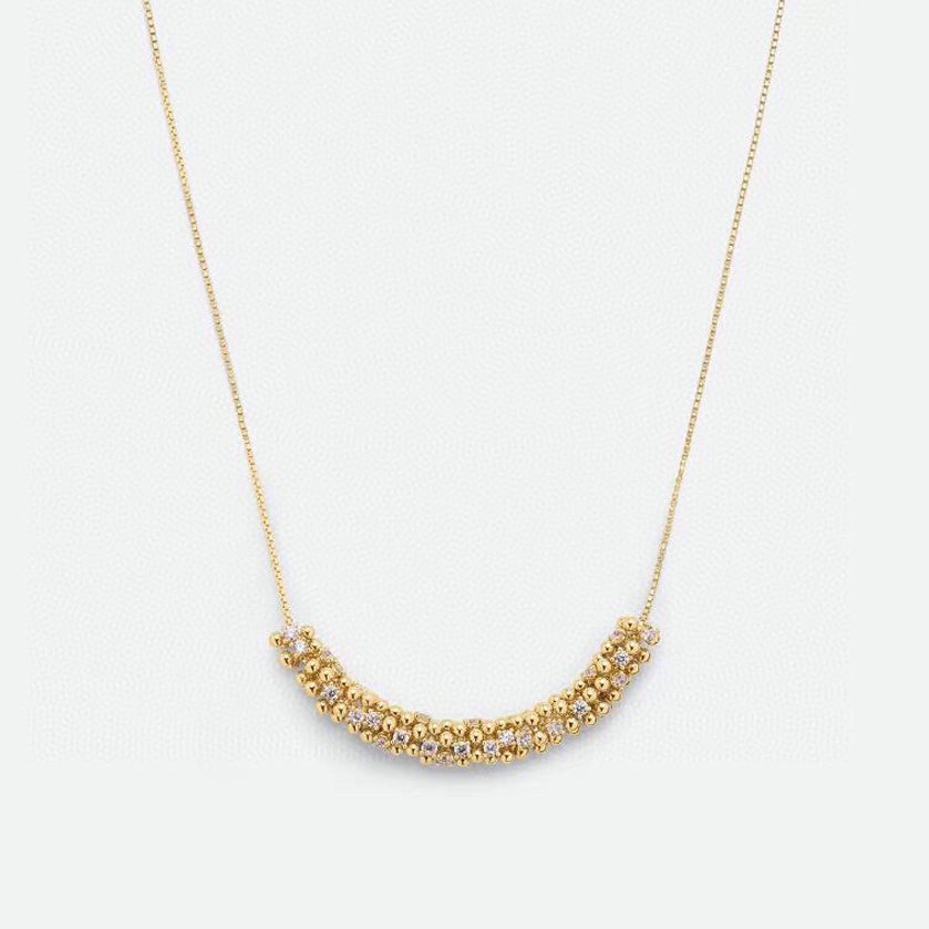 Bvlgari Facet Pearl 18K Gold Necklace