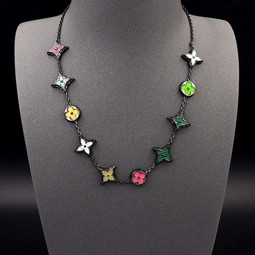 Louis Vuitton MNG Big Party 18K Gold Necklace