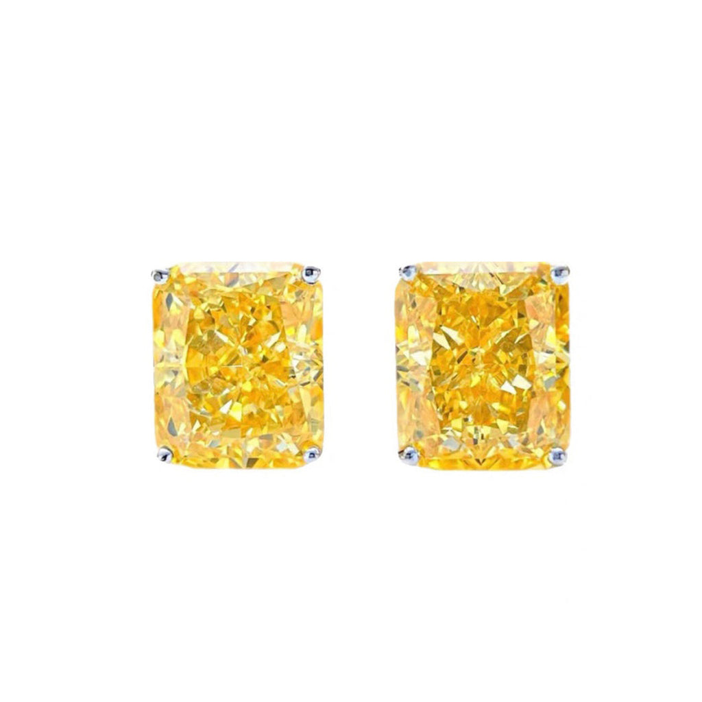 Tiffany Yellow Crystal 18K Gold Earrings