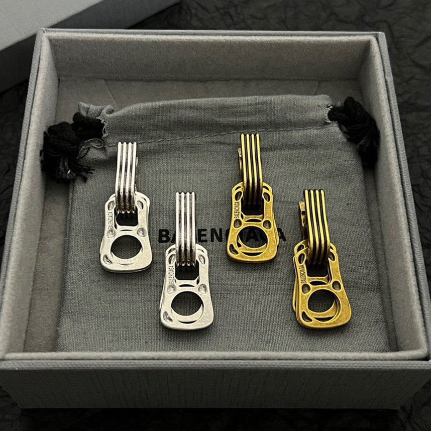 Balenciaga 18K Gold Earrings