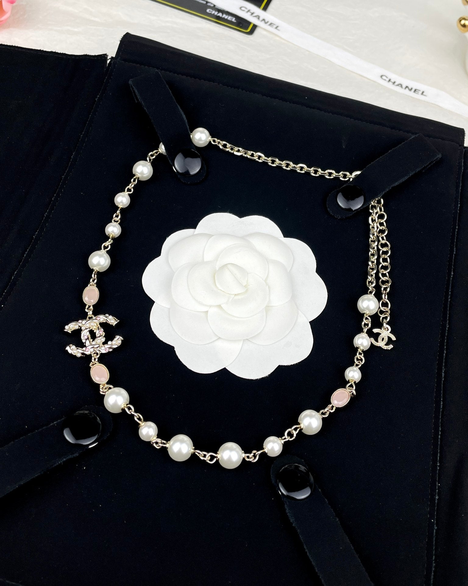 Chanel Pearls 18K Gold Necklace