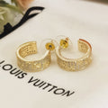 Louis Vuitton Circle 18K Gold Earrings