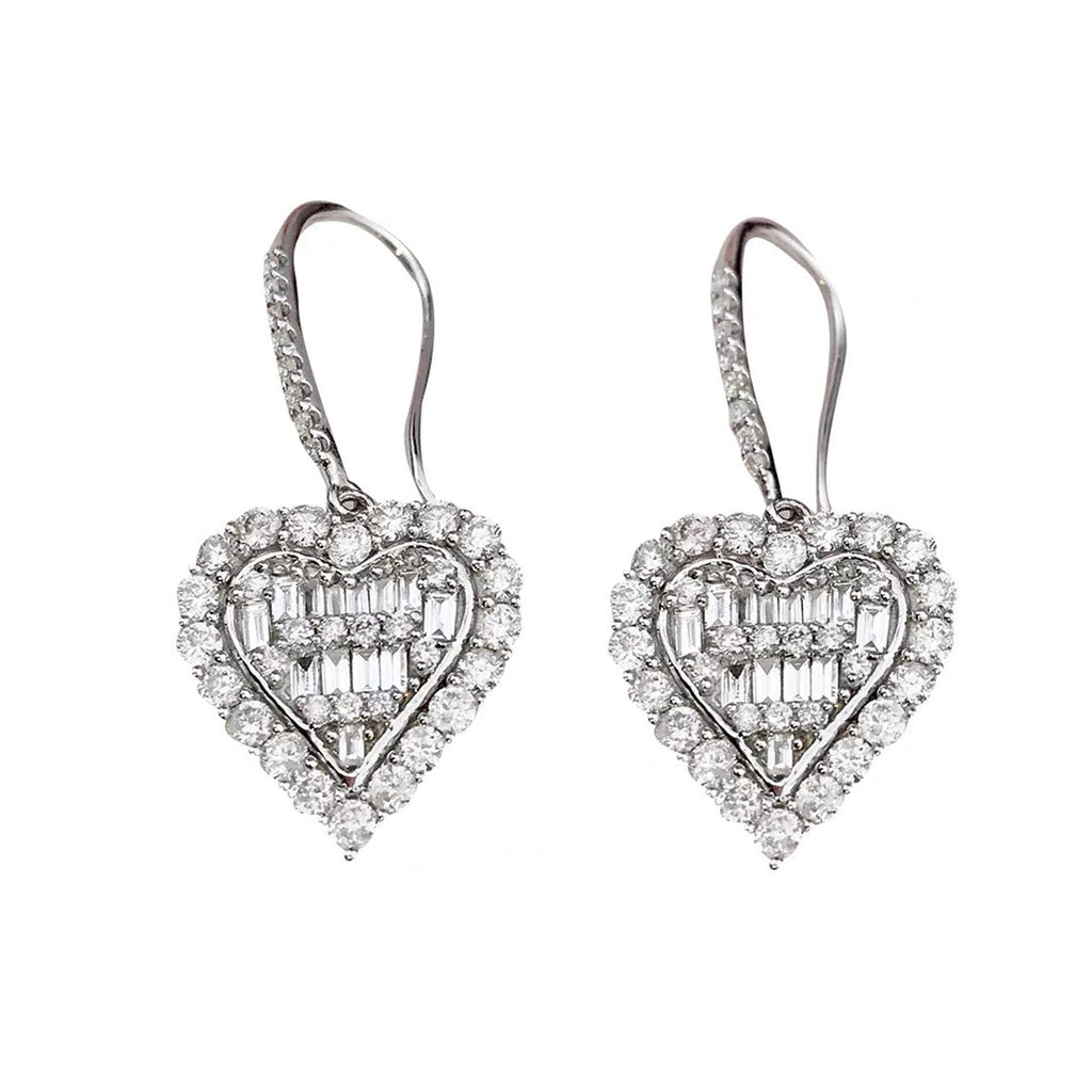 Tiffany Heart Diamonds 18K Gold Earrings