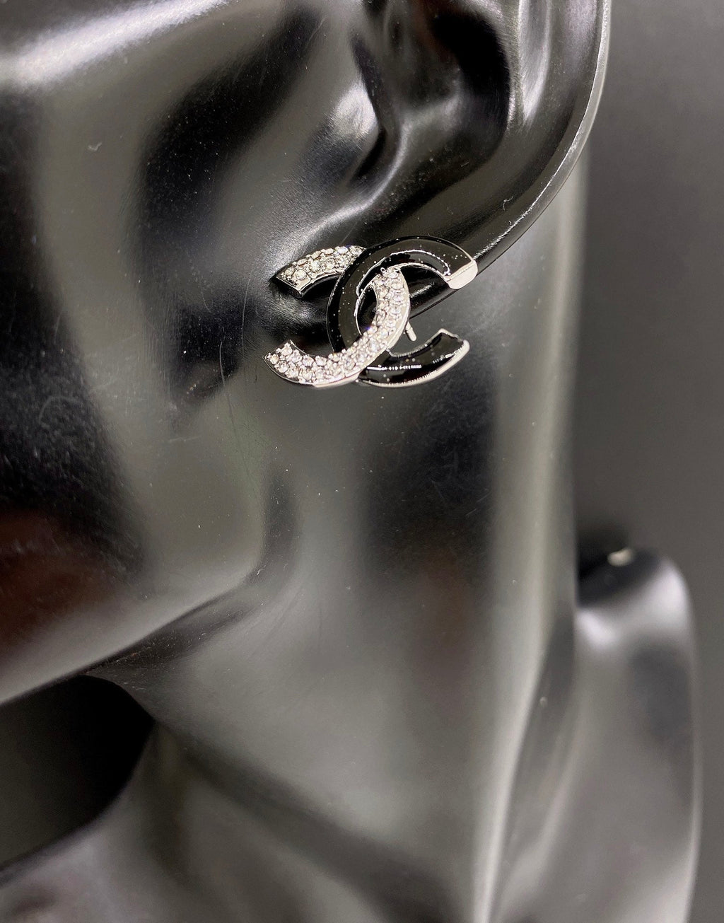 Chanel Black Diamonds 18K Gold Earrings