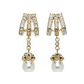 Celine Vintage Pearls 18K Gold Earrings