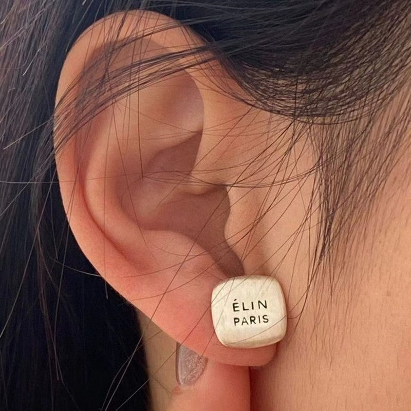 Celine 18K White Gold Earrings