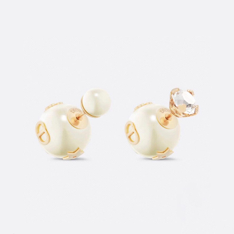 Dior Tribales Pearl 18K Gold Earrings