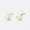 Dior Tribales Pearl 18K Gold Earrings