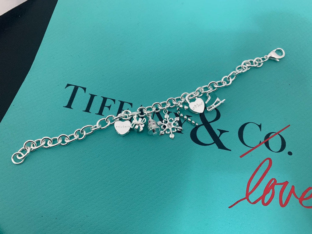 Tiffany Christmas Tag 18K Gold Bracelet