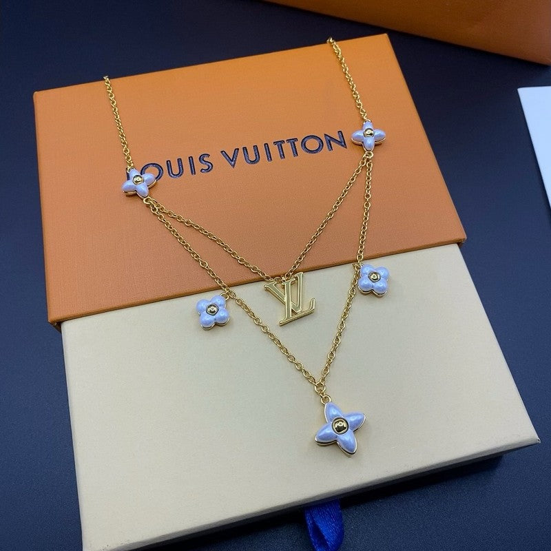 Louis Vuitton Floragram 18K Gold Necklace