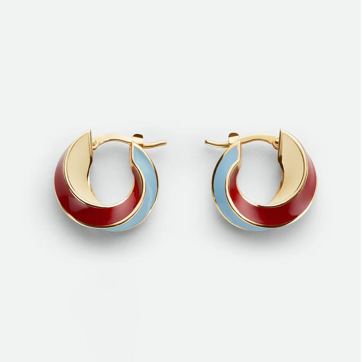 Bvlgari Twist Hoop 18K Gold Earrings