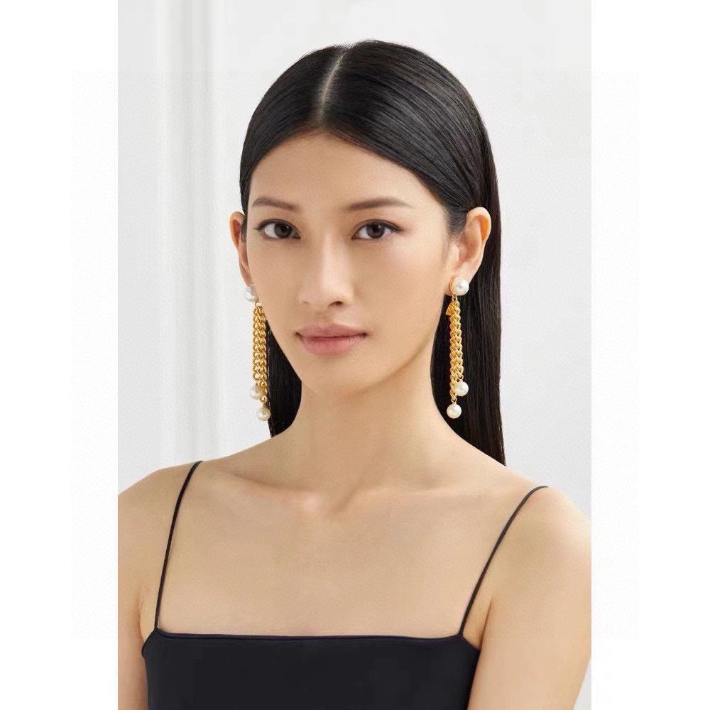Celine Long 18K Gold Earrings