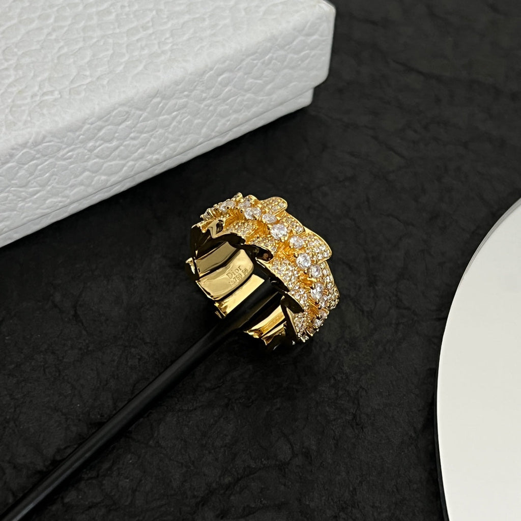 Dior Couture Diamond 18K Gold Ring