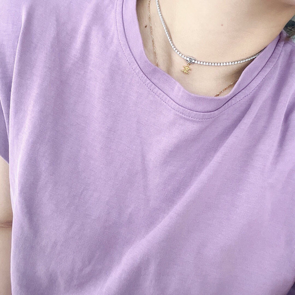 Celine Crystals Link 18K Gold Necklace