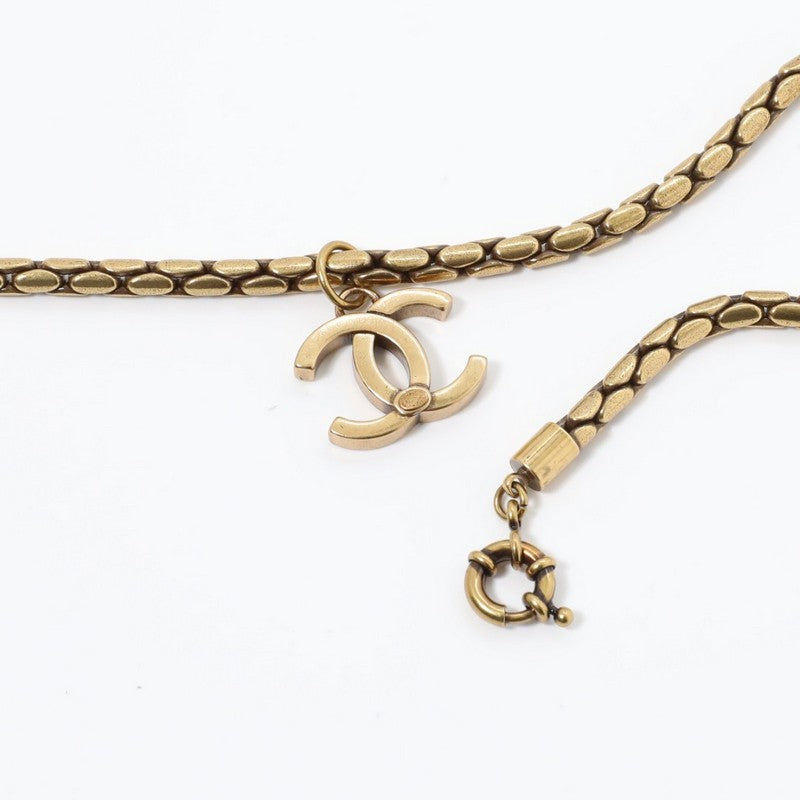 Chanel Vintage Gold Choker 18K Gold Necklace