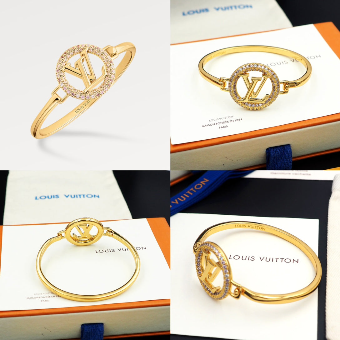 Louis Vuitton Louise Tresor 18K Gold Bracelet