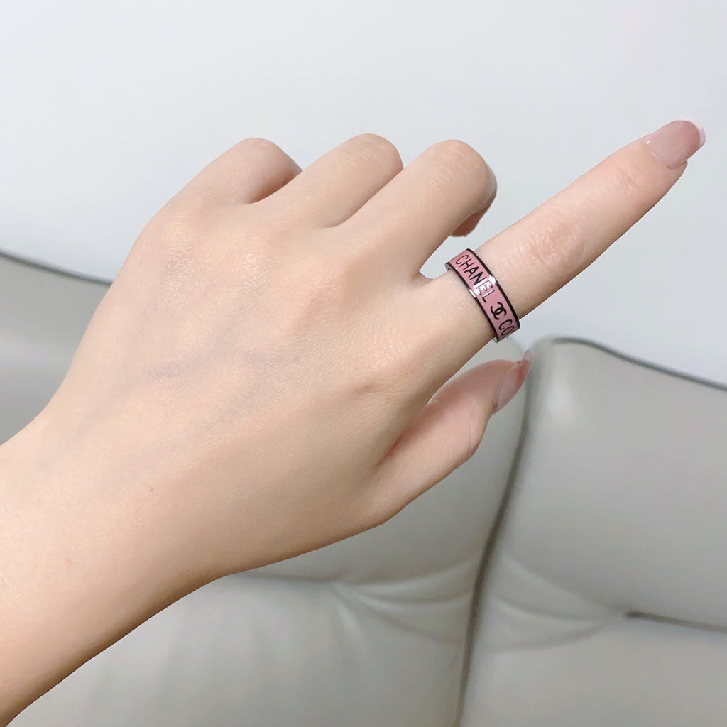 Chanel Coco Pink 18K Gold Ring