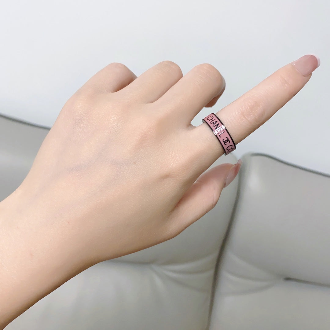 Chanel Coco Pink 18K Gold Ring