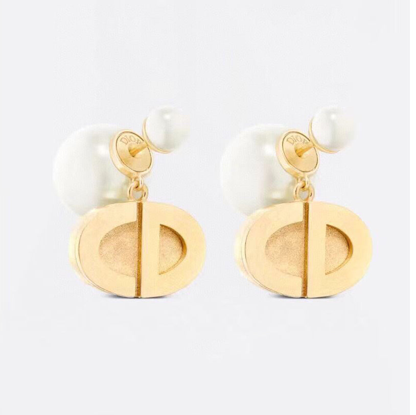 Dior Tribales Pearls 18K Gold Earrings
