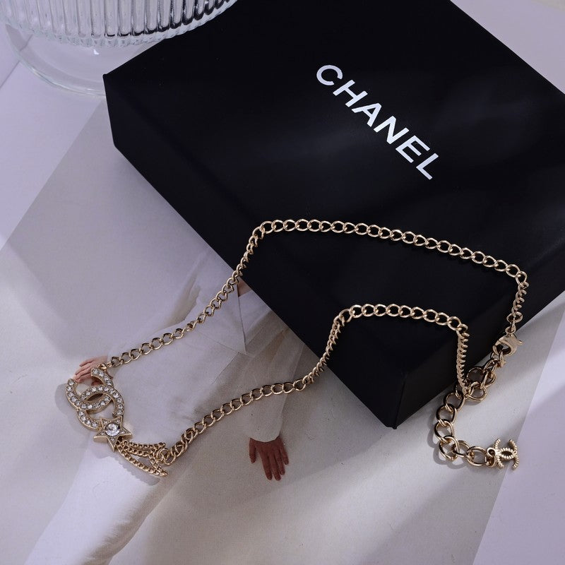 Chanel Star Diamond 18K Gold Necklace