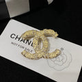 Chanel Diamond Gold 18K Gold Brooch