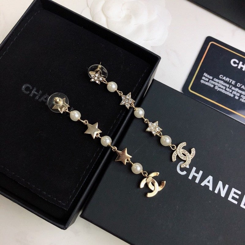 Chanel Long Tassel 18K Gold Earrings