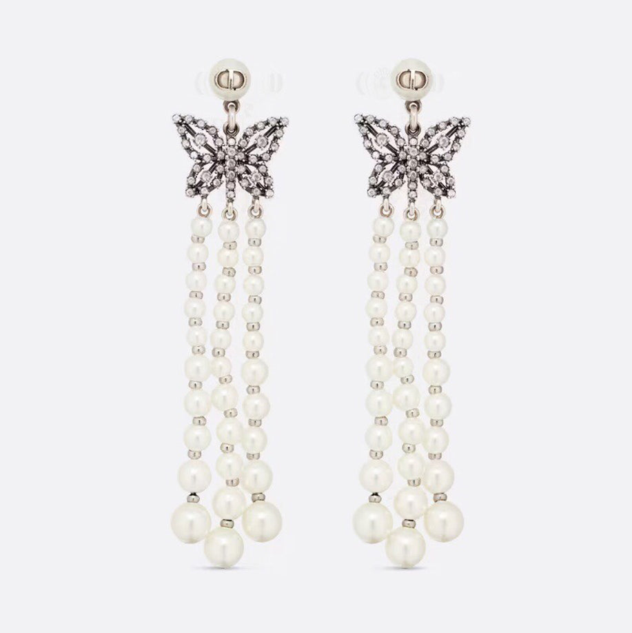 Dior Papillon De Nuit 18K Gold Earrings